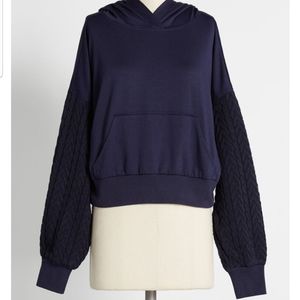 Modcloth Knit Sleeve Hoodie